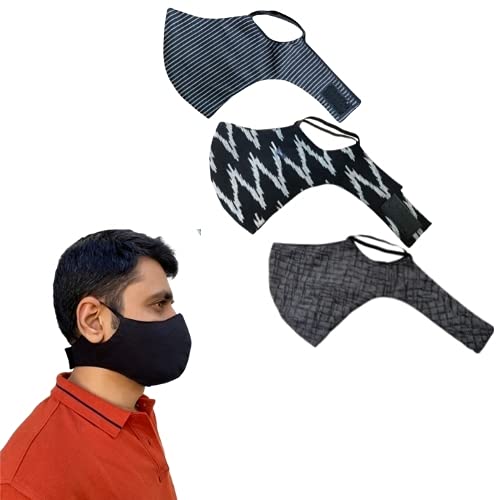 Shaila's Couture Printed Sports Gym Workout Face Masks (PACK OF...