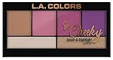 L.A. COLORS So Cheeky Blush and Highlight Palette, Sweet and Sassy C30463