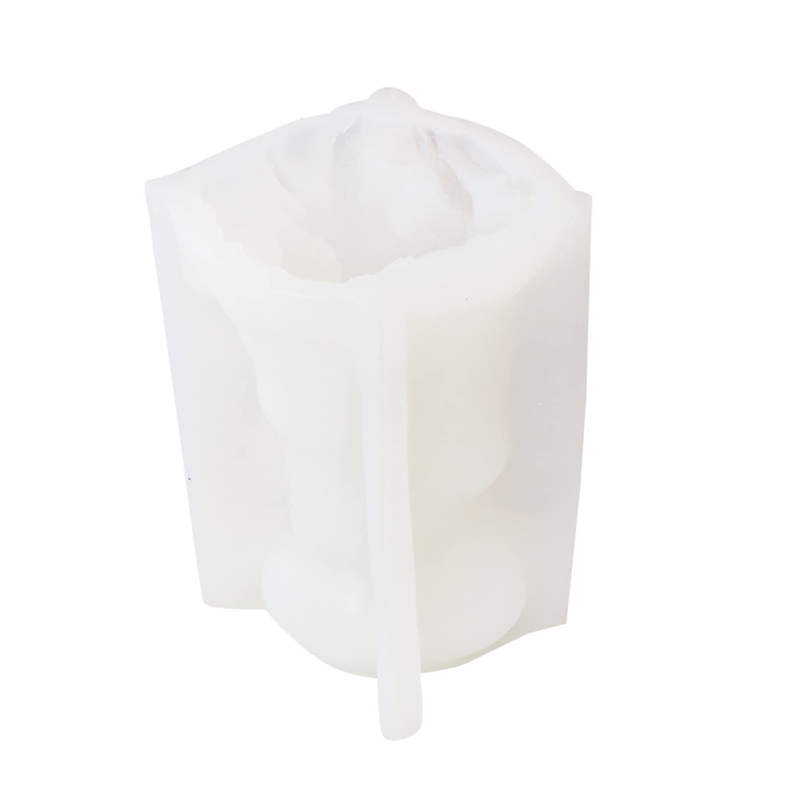 Elnwnnkc Tree Stump Mother Child Bear Mold Statue Plaster Resin Decorations Epoxy Resin Silicone Gypsum Fondant Chocolate Casting-Mold for Making Clay Plaster Home