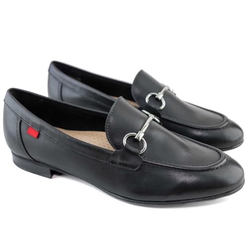 Image of Womens Genuine Leather Comfort Slip On Buckle Dress Loafer