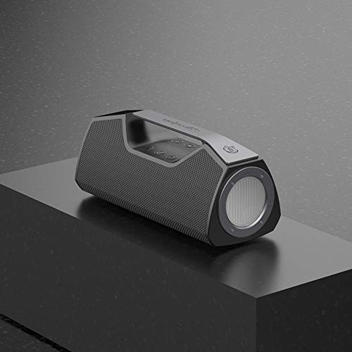 WharfedalePortable Waterproof Bluetooth 4.2 Speaker with Loud Stereo Sound (50ft Range, Grey)