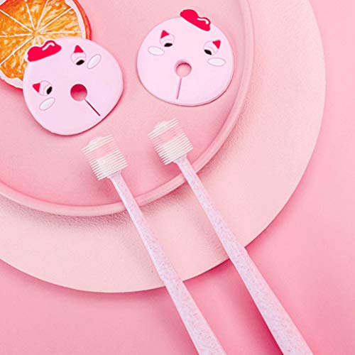 Toyvian Escova de Dentes Infantil de Silicone Escova de Dentes de Treinamento Infantil 360 Graus Com