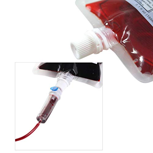 Cabilock 8 Pcs Saco de Sangue Do Dia Das Bruxas Sacos de Grau Alimentar Bebidas Suco Cocktail Saco d