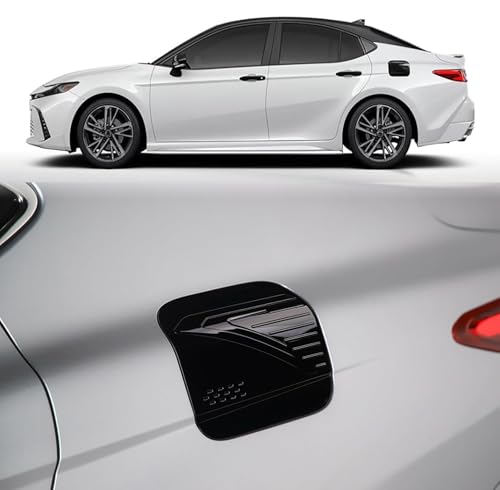 Compatible With Toyota Camry 9th Gen 2025 2026 Fuel Tank Cover Trim, Car Gas Cap Exterior Decoration Sticker (Black)