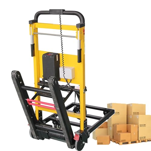 Carretilla eléctrica para escaleras con ruedas de goma miniatura 1
