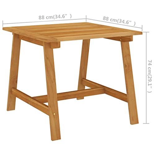 Table de jardin acacia résistante pluie pour petit balcon