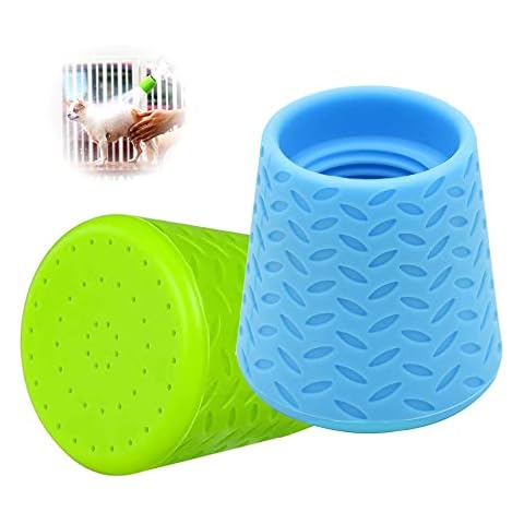 2 Stück Outdoor-Dusche für Hunde Mobile Hundedusche für 2L Wasserflaschen Silikon Tragbare Hunde Duschkopf Duschaufsatz Cover