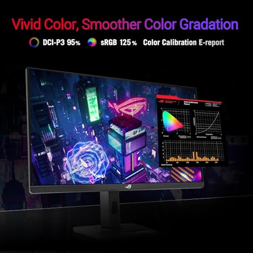 Image of ASUS ROG Strix 27 inch 2K HDR Gaming Monitor - QHD (2560 x 1440), 270Hz, 1ms, Fast IPS, DCI-P3 95%, ELMB, G-Sync Compatible, AI Gaming, DisplayPort & HDMI & USB-C, Height /Tilt /Pivot /Swivel, VESA, Black