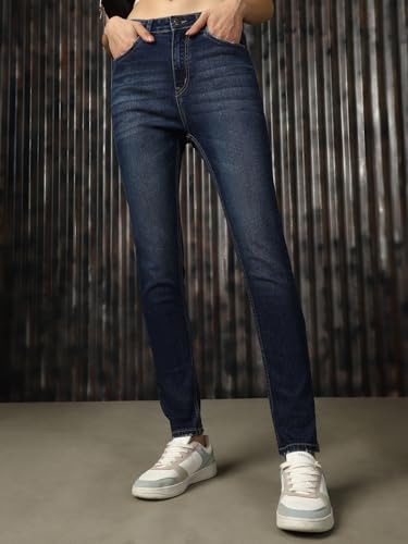 Image of High Star Women Washed Skinny fit Highrise Stretchable Jeans