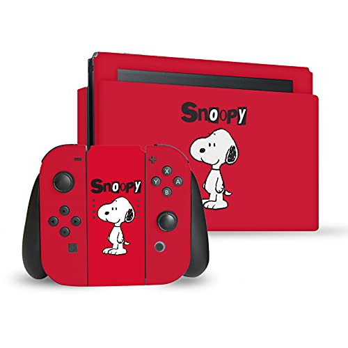 Skin Nintendo Switch Peanuts Snoopy autocollant vinyle pour console dock et Joy-Con
