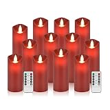 Eloer Flameless Candles,Waterproof Remote Candles Battery Operated,LED Candles Outdoor Indoor Batter