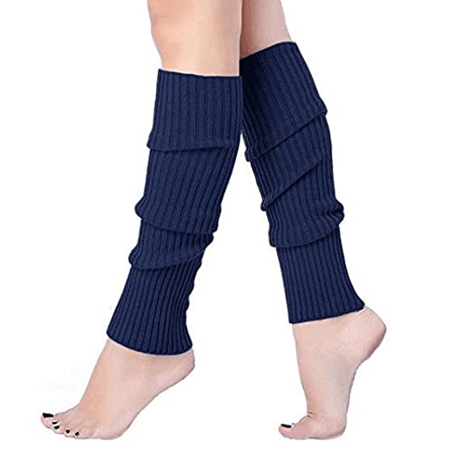Taigood Calentadores para Mujer Calientes del Invierno de Punto del Ganchillo la Pierna Calentadores Polainas para Señoras Armada talla única Cover