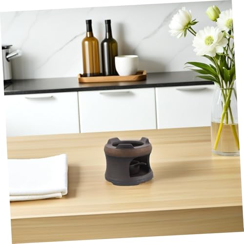 Calentador de té teteras base cerámica japonesa resistente calor candelabro 6