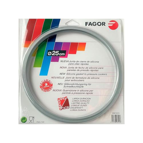 Anakel Home Fagor Pressure Cooker Rubber Replacement M18804554 Compatible with Fagor Pressure Cooker with Interior Diameter of 9.84 inches | Silicone 9.84 in Gray