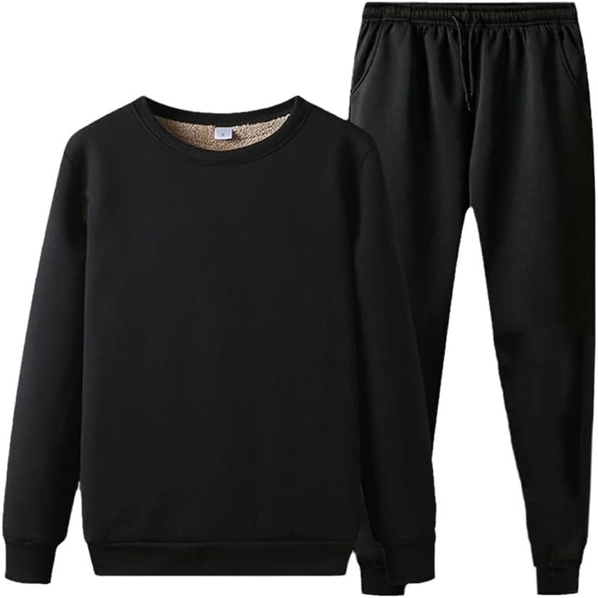 Men's Sportwear Sets, Tracksuit Winter Thick Warm Running Sports Suit, Velvet Warm Sports Set