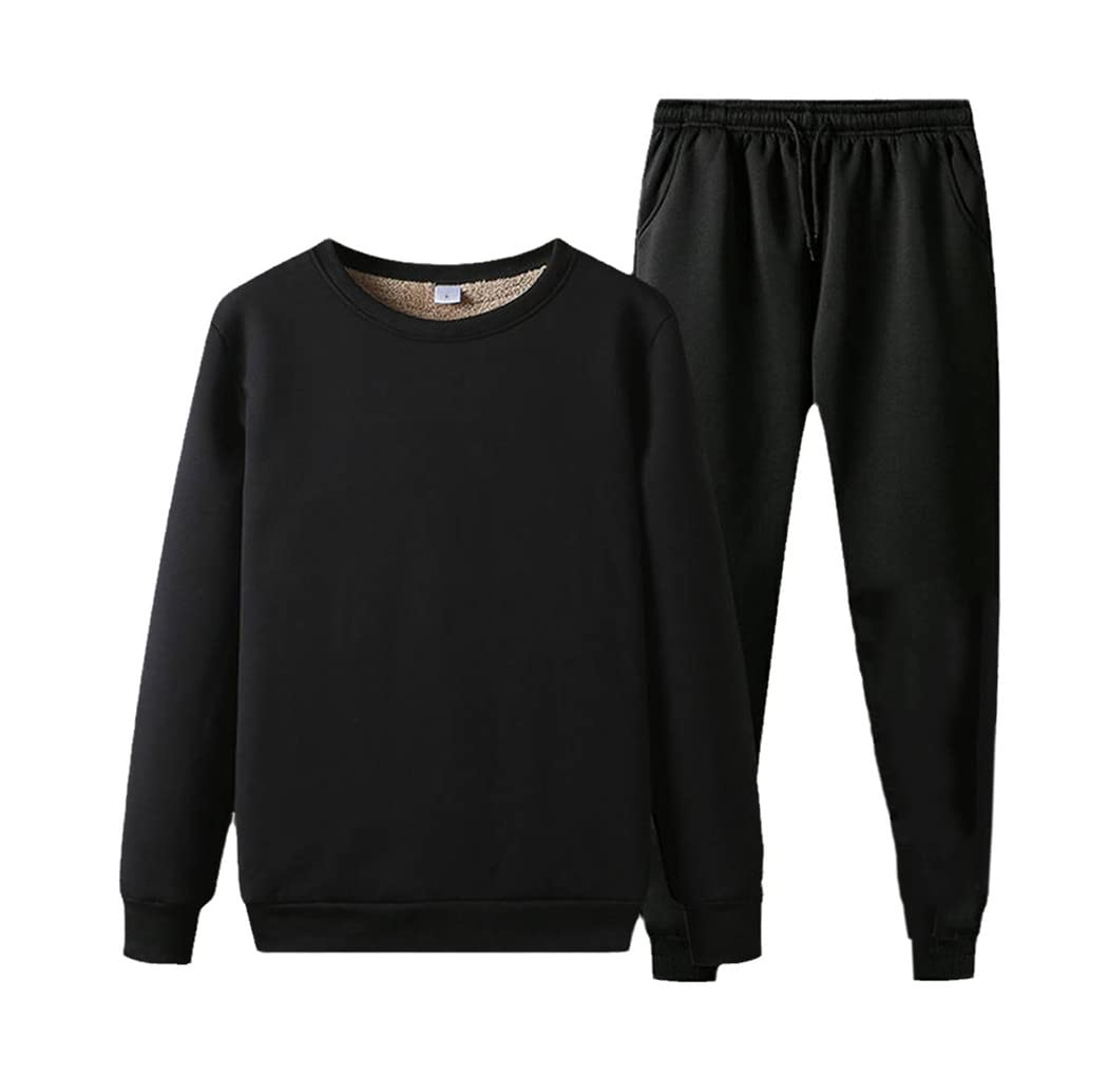 Combinaison de sport pour homme haut de gamme doublure velours noir M - 7