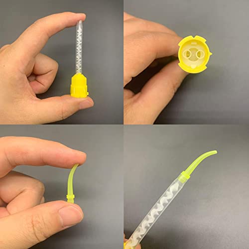 Punte per miscelazione dentale – 100 applicatori intra orali usa e getta per impronte dentali precise e applicazione di materiali