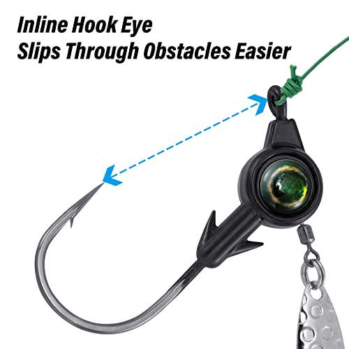 Têtes de gabarit de pêche Dr.Fish underspin jig eau douce - 6