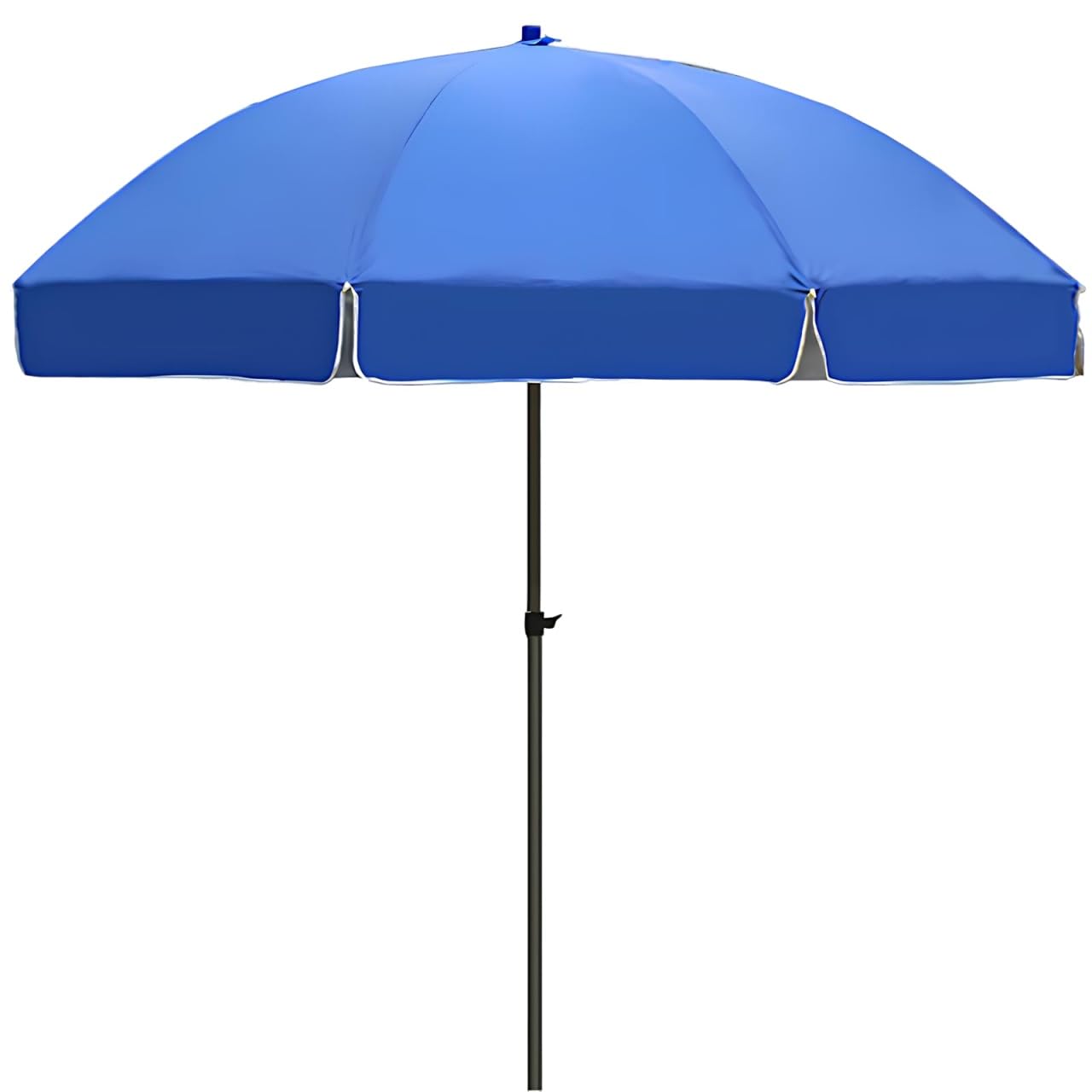Outdoor Canopy Sunshade Beach Umbrella Round Garden Parasol Height Adjustable Waterproof for Patio Pool Backyard(2.6m)