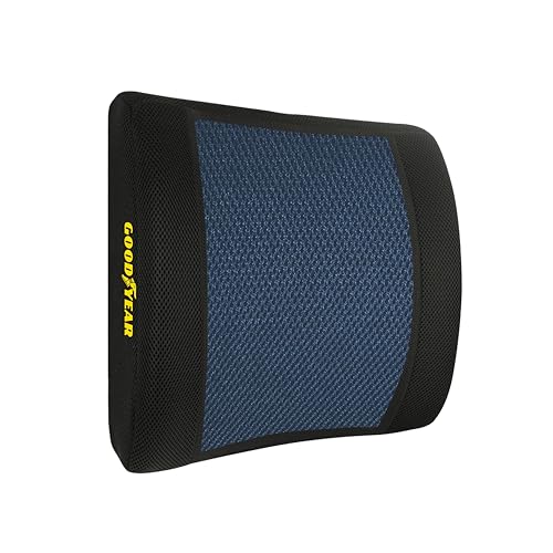 Goodyear-Ergonomic-Lumbar-Support-Pillow--Gel-Infused-Cushion-for-Office-Chairs-and-Car-Seats-Premium-Lower-Back-Support-for-Pain-Relief-and-All-Day-Comfort-Black Goodyear Ergonomic Lumbar Support Pillow – Gel-Infused Cushion for Office Chairs and Car Seats, Premium Lower Back Support for Pain Relief and All-Day Comfort - Black - Image 1