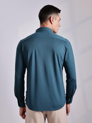 Image of Thomas Scott Men's | Tencel Fabric | Solid | 4 Way Stretchable | Lightweight | Moisture Absorb | Wrinkle Free | Shirt