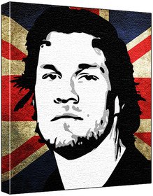 Audioslave - Pop Art Print (Union Jack Background) - 60 x 50 x 1.8 cm Deep Box Canvas