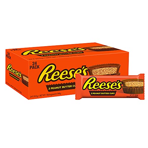 Reese's Juego de 2 tazas de mantequilla de cacahuete, 24 unidades (24 x 39,5 g) – Artículo de degustación ideal para Reese's principiantes, el icono legendario de los Estados Unidos