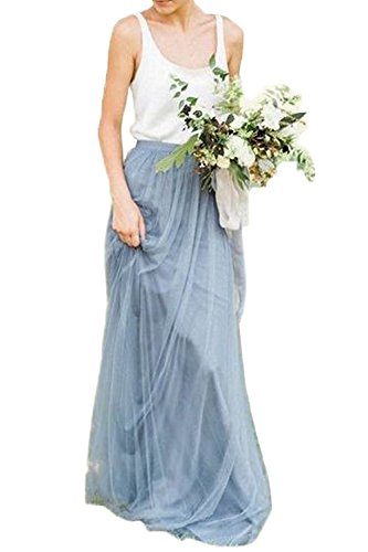 EllieHouse Womens Long High Waist Holiday Tulle Skirt PC22