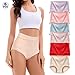 Women's Briefs Underwear Cotton High Waisted Panties for Women Pack Tummy Control Ladies Panty Fashion Multipack(J Assorted,M)