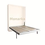 Monarka Somier para Cama abatible, en Vertical Varias Medidas, Color Blanco, para Montaje sobre armazón de Madera. (90x190 cm)