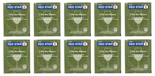 Red Star Cote des Blancs Wine Yeast - Pack of 10 - North Mountain Supply Fresh Yeast, RS-CB-10