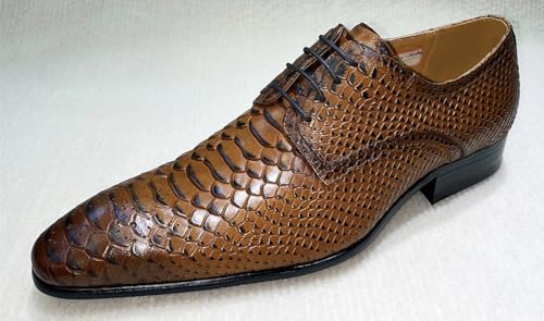 Santimon Men’s Formal Dress Oxford Shoes- Fashion Comfotable Genuine Leather Derby for Weddings, Business & Party2