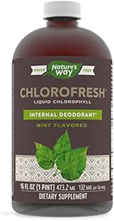 Nature’s Way Chlorofresh, Supports Detoxification Pathways*, Liquid Chlorophyllin Copper Complex, Supports Healthy Skin*, Internal Deodorant*, Mint Flavored, 16 Fl Oz.