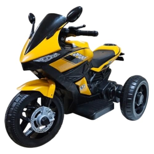 Super Mini Moto Elétrica Infantil 6v 03 Rodas com Som Música Rádi...