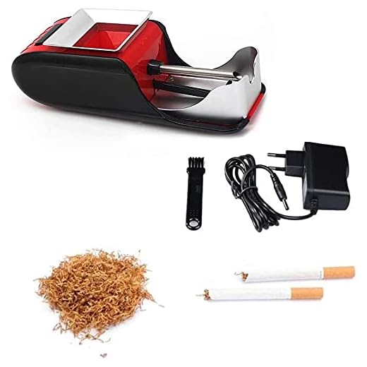 Enkel användning Manuell cigarettrullmaskin Elektrisk cigarett tobak Rullande automatisk Mäns Faders bästa present,Red