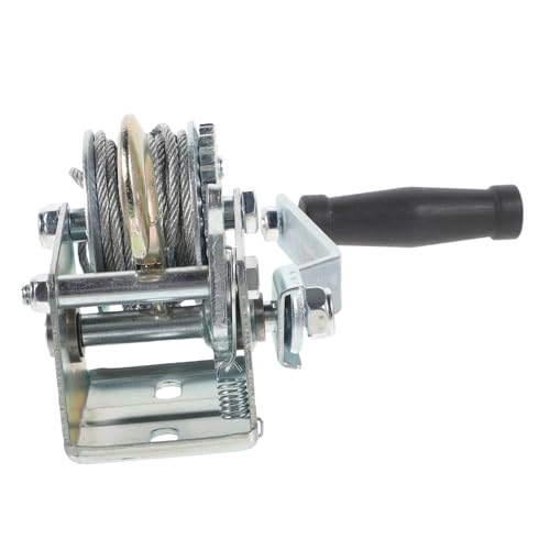 Winche manual con cable de acero para manejo pesado miniatura 1