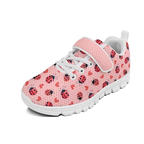 Girls Kids Sneakers Breathable Comfortable Tennis Shoes Casual Sneakers Outdoor Non Slip Walking Hiking Shoes for Preschoolers Elementary Kids Size 11-15