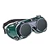 Abaodam Welding Goggles Adjustable Strap Eye Protection Vintage Steampunk Style for Industrial Use and Cosplay