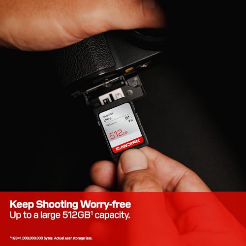 Image of SANDISK 128GB Ultra SDHC UHS-I Card and SDXC UHS-I Card - Up to 195MB /s Read Speed, Full HD Video, V10, U1, C10 - SDSDUVQ-128G-GN6IN