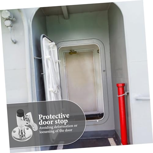 Soporte protector de puerta de acero inoxidable con diseño elegante y funcional 7
