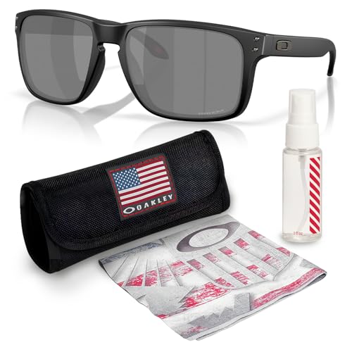 Oakley OO9487 Holbrook XXL Rectangle Shaped Non-Polarized Sunglasses for Men & Women – Includes Official Eyewear Kit – Matte Black Frame with Prizm Black Lens