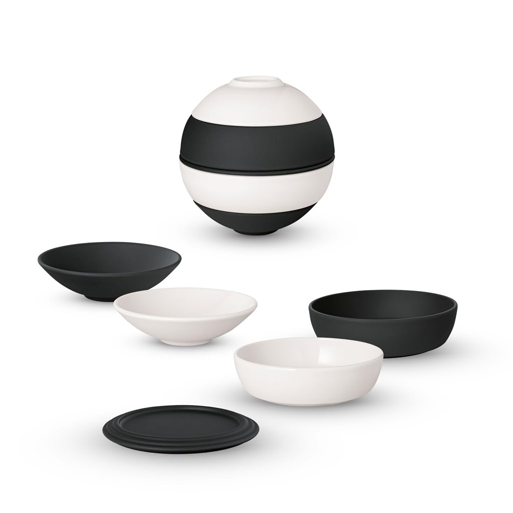 Villeroy & Boch La petite Boule black & white 14 x 14 cm