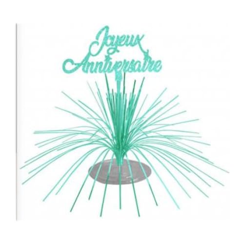 SV SURPRISEZ-VOUS - Centre DE Table Fontaine Anniversaire 27CM Vert