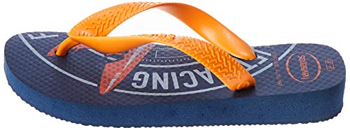 Chinelo, Havaianas, Kids Athletic, Marinho/Laranja Vibrante, 33/34, Meninos