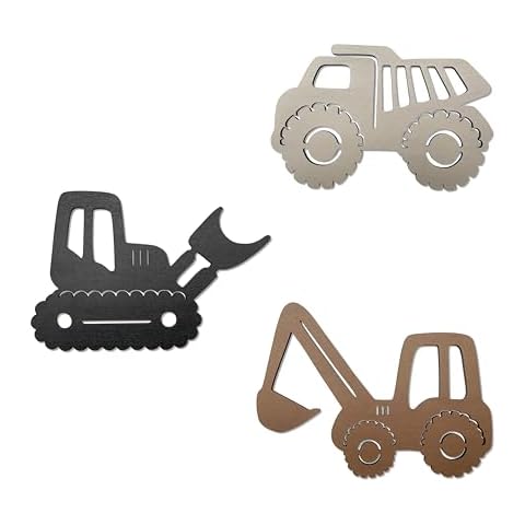 Construction Trio Nursery Wall Decor Wooden Construction Vehicles Decor Kids Room Wall Decor Kids Room Decor Nursery Playroom Wall Decor for Boys Cover