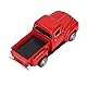 Airshi Klassisches Pickup-Truck-Modell, 1:32, Dekorative Figur, Ornament, Vintage-Pickup-Truck-Modell aus Druckguss für für Neujahr (Rot)