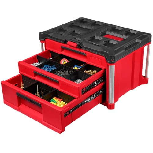 48-22-8447 for Milwaukee Pack out Multi-Depth 3-Drawer Tool Box - Modular Storage for Workshop/Job Site