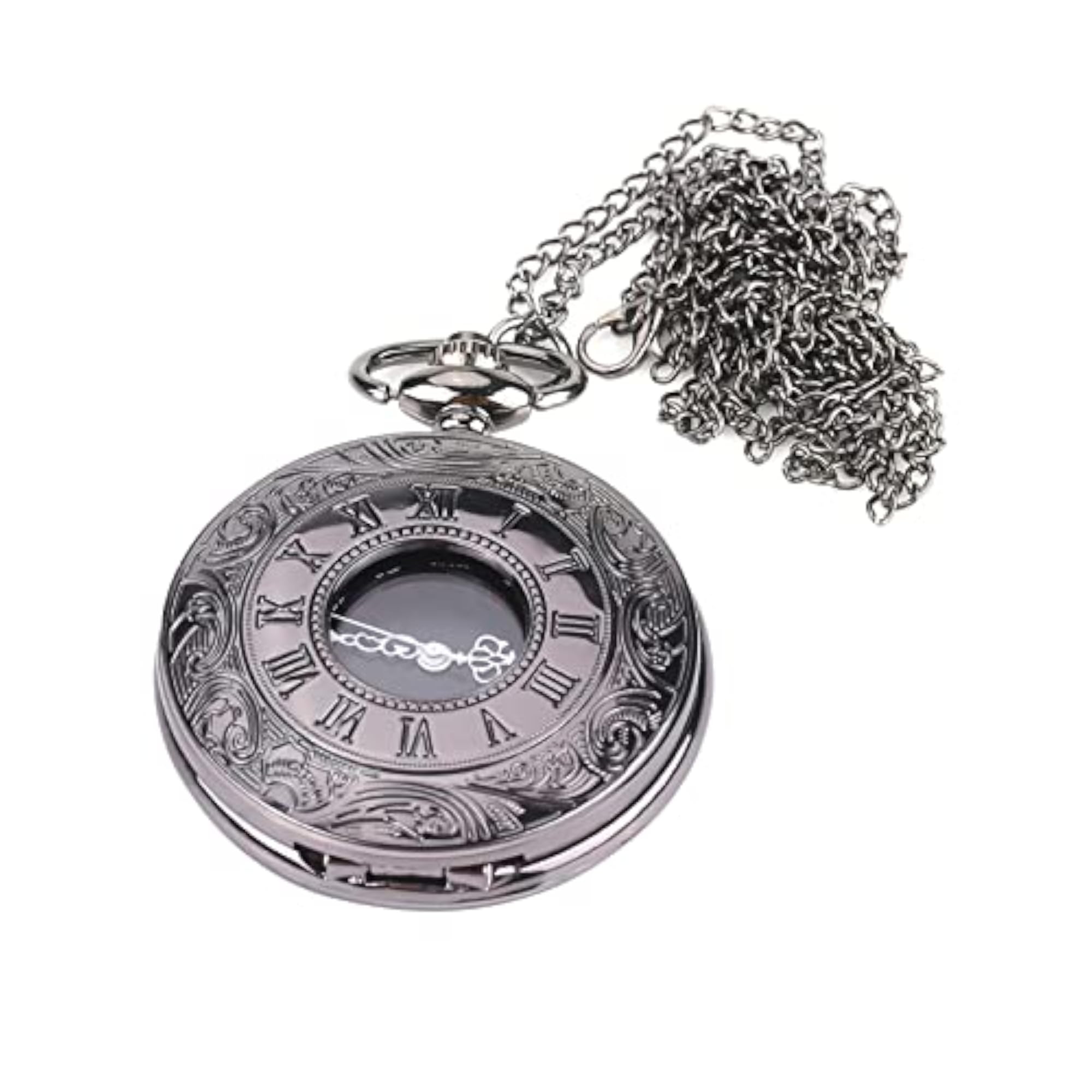 Classical Quartz Analog Alloy Pocket Watch with Chain