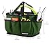 Housolution Gardening Tote Bag, Deluxe Garden Tool Storage Bag and Home Organizer with Pockets, Wear-resistant & Reusable, 14 Inch, Dark Green