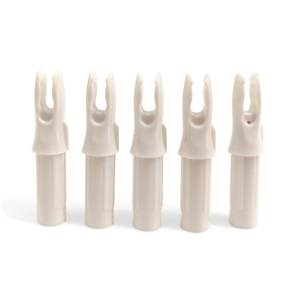 Encoche Plastique Diamètre 6.2 Mm 0.244 Pouce Encoches De Flèche 6.2mm - Lot De 60 Pièces Blanc Pour Tir à L'arc, Remplacement Sans Colle Encoches Plastique Sans Colle